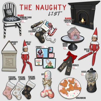 Second Life Marketplace - [Kres] The Naughty List - Kisses - Pink